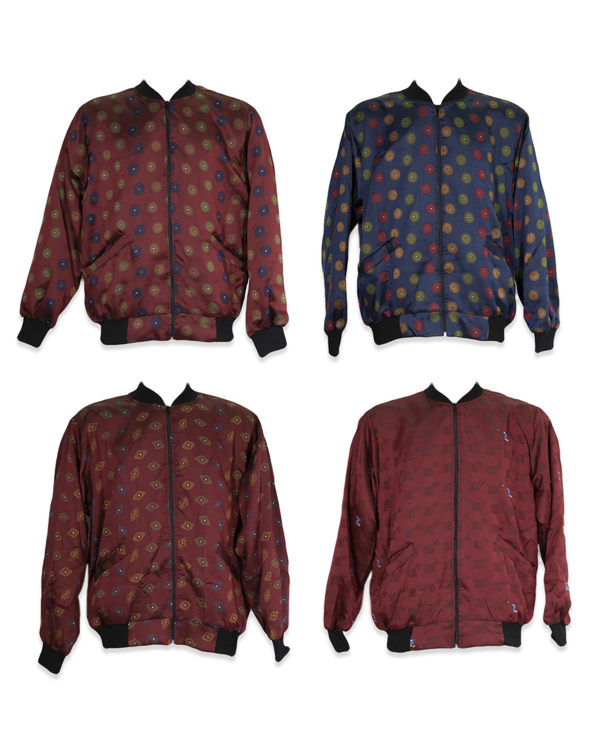 Silk bomber jackets for men: 4 pieces - Millesime Story